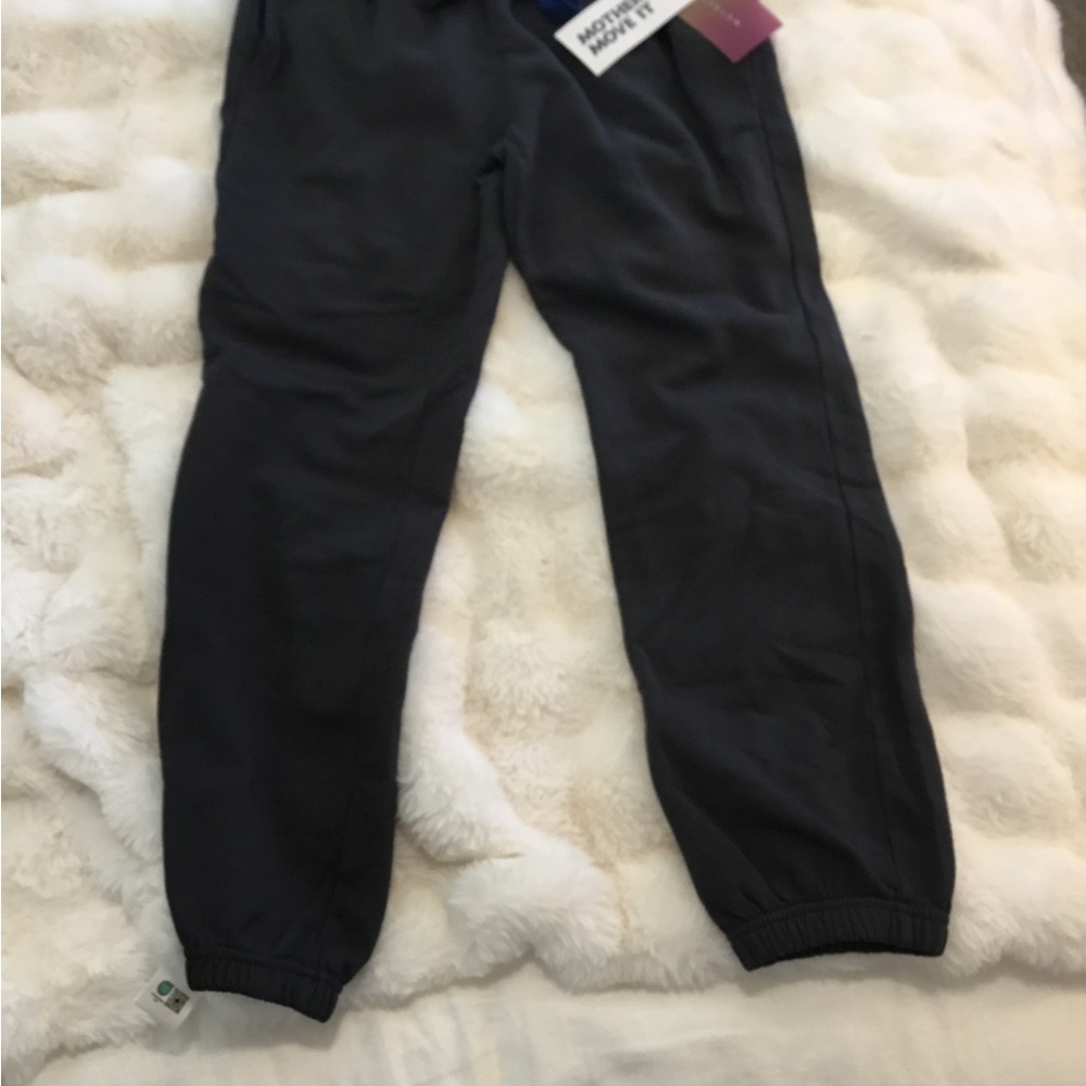 MOTHER Black Drawstring Joggers